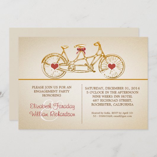 Einladungen der niedlichen Verbindungspartei (Vorne/Hinten)