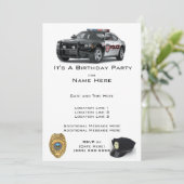 Einladungen der Polizei zum Geburtstag (Stehend Vorderseite)