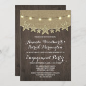 Einladungen der Starfish Burlap Beach (Vorne/Hinten)