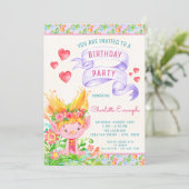 Einladungen der Troll Birthday Party (Stehend Vorderseite)