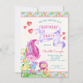 Einladungen der Troll Birthday Party (Vorderseite)