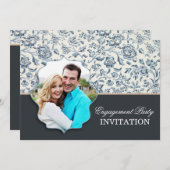 Einladungen der Verlobungsfeier mit Foto (Vorne/Hinten)