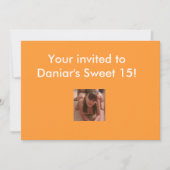 Einladungen des Bonbons 15-16 (Vorderseite)