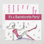 Einladungen des Personalisierten Junggeselinnen-Ab (Vorne/Hinten)