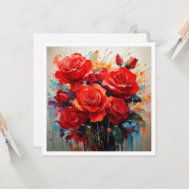 Einladungen - Die Rote Rosen Kunstwerk