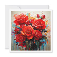 Einladungen - Die Rote Rosen Kunstwerk