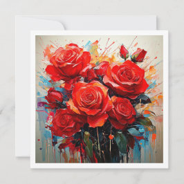 Einladungen - Die Rote Rosen Kunstwerk