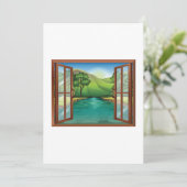 Einladungen durch offene Fenster (Stehend Vorderseite)