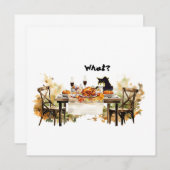 Einladungen Erntedank Bad Cat Umschläge, Katze (Vorne/Hinten)