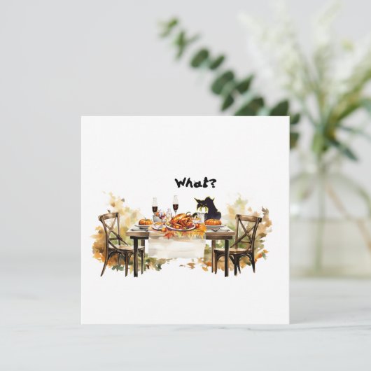 Einladungen Erntedank Bad Cat Umschläge, Katze (Stehend Vorderseite)