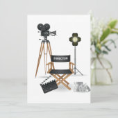 Einladungen Film-Direktorn-Set (Stehend Vorderseite)