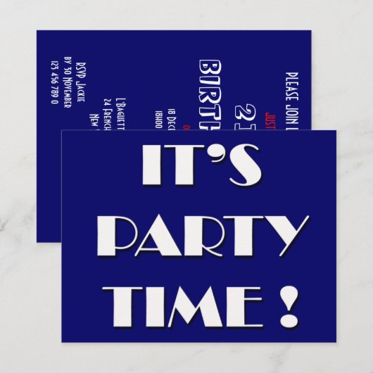 Einladungen - Formulierung anpassen (Vorne/Hinten)