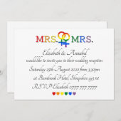 Einladungen - Frau & Frau Wedding Einladung (Vorne/Hinten)