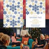 Einladungen Friendsmas Chic Glitzer Schneeflocken