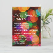 Einladungen Friendsmas Colorful Confetti Sparkle (Stehend Vorderseite)