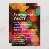 Einladungen Friendsmas Colorful Confetti Sparkle (Vorne/Hinten)