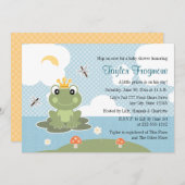 Einladungen Frosch-Prinz-Babyparty (Vorne/Hinten)