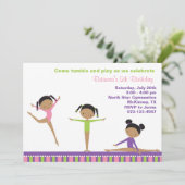 Einladungen für afrikanisch-amerikanische Gymnasti (Stehend Vorderseite)