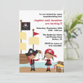 Einladungen für Afrikanischer Junge und Mädchen (Stehend Vorderseite)