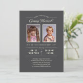 Einladungen für alte Fotos (Stehend Vorderseite)