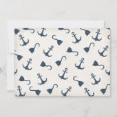 Einladungen für alte Matrosen Nautical Baby Shower (Rückseite)
