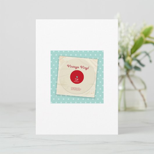 Einladungen für alte Vinyl-Schallplatten