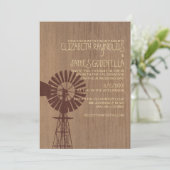 Einladungen für alte Windmühle (Stehend Vorderseite)