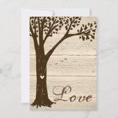 Einladungen für antike Holzschnitzereien Tree Brid (Rückseite)