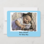 Einladungen für Baby Boy Shower (Vorderseite)