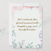 Einladungen für Baby-Dusche (Rückseite)