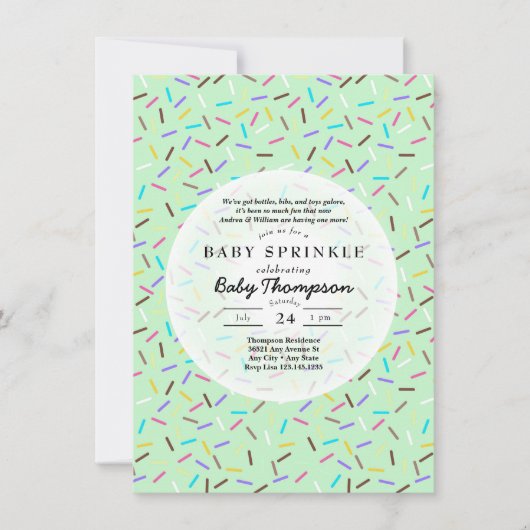 Einladungen für Baby Sprinkle (Vorderseite)