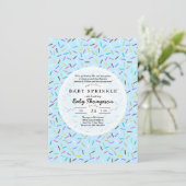 Einladungen für Baby Sprinkle (Stehend Vorderseite)