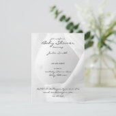 Einladungen für Babybett-Babydusche (Stehend Vorderseite)