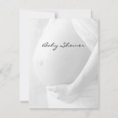 Einladungen für Babybett-Babydusche (Rückseite)