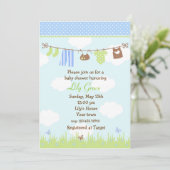 Einladungen für Babydusche (Stehend Vorderseite)