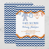 Einladungen für Babydusche (Vorne/Hinten)