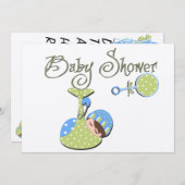 Einladungen für Babydusche (Vorne/Hinten)