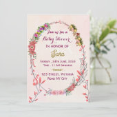 Einladungen für Babydusche (Stehend Vorderseite)