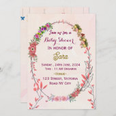 Einladungen für Babydusche (Vorne/Hinten)