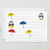 Einladungen für Babydusche (Rückseite)