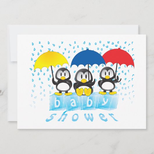 Einladungen für Babydusche (Vorderseite)