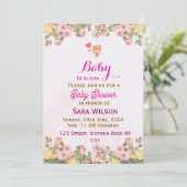 Einladungen für Babydusche (Stehend Vorderseite)