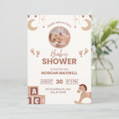 Einladungen für Babydusche (Stehend Vorderseite)