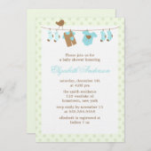 Einladungen für Babydusche (Vorne/Hinten)