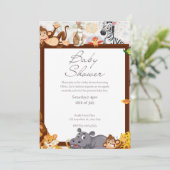 Einladungen für Babydusche (Stehend Vorderseite)