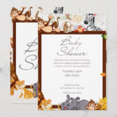 Einladungen für Babydusche (Vorne/Hinten)