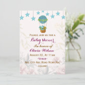 Einladungen für Babydusche (Stehend Vorderseite)