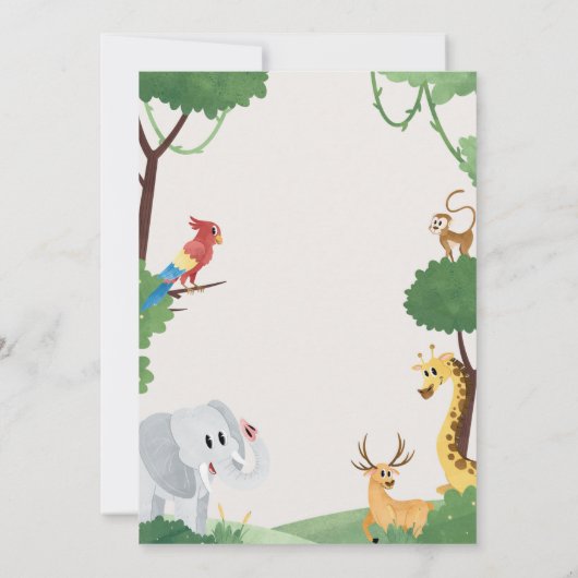 Einladungen für Babydusche (Rückseite)