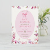 Einladungen für Babydusche (Stehend Vorderseite)