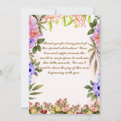 Einladungen für Babydusche (Rückseite)